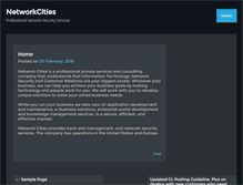 Tablet Screenshot of networkcities.com
